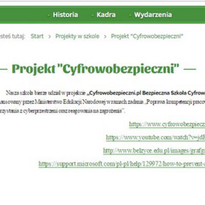 Promocja bezpiecznego korzystania z Internetu